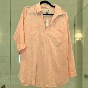 NWT old navy pink tunic linen